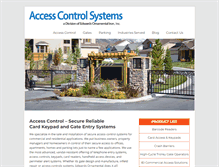 Tablet Screenshot of accesscontroljacksonville.com